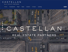 Tablet Screenshot of castellanre.com